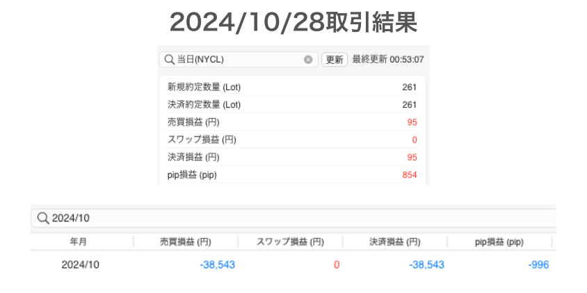 2024年10月28日取引結果